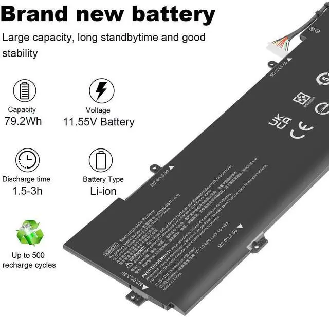 Alt view image 3 of 5 - 11.55V Battery for HP Spectre X360 15-BL000 15-BL0XX 15-BL000NA 15-BL000NG 15-BL001NA