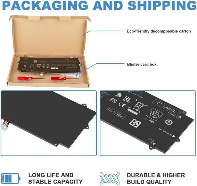 Alt view image 4 of 5 - 7.7V Battery for HP 860724-2B1 860724-281 849910-850 860724-2C1 860708-855