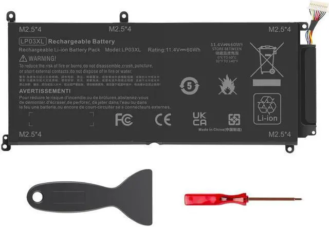 Main image of 11.4V Battery for HP Envy 15-AE016TX 15-AE017TX 15-AE018TX 15-AE019TX 15-AE020TX