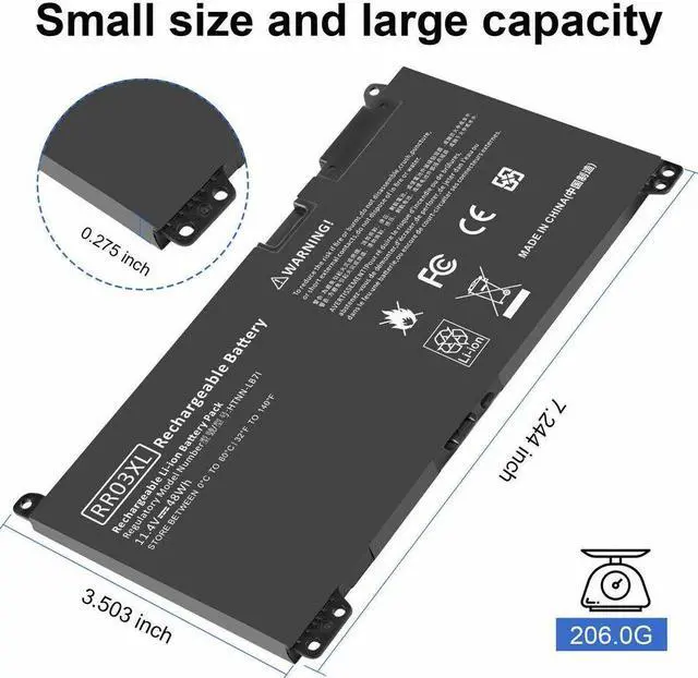 Alt view image 4 of 5 - 11.4V Battery for HP ProBook 430 G4 440 G4 450 G4 455 G4 470 G4