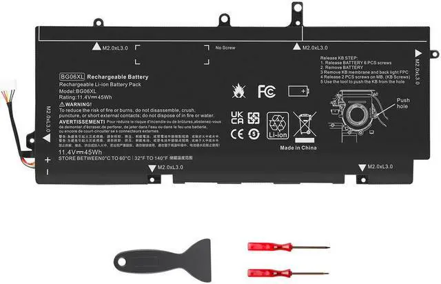 Main image of 11.4V Battery for HP BG06XL BG06045XL HSTNN-IB6Z EliteBook 1040 G3