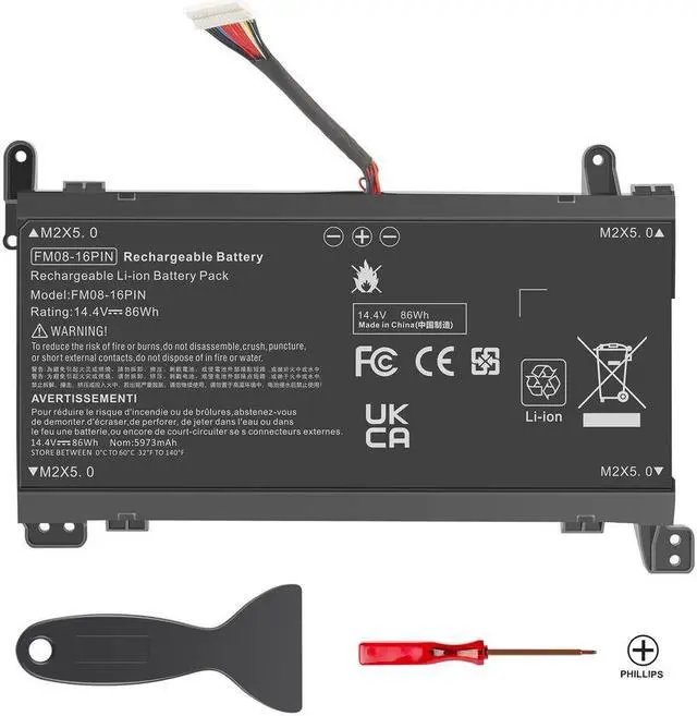 Main image of 16-Pin 14.4V Battery for HP 922752-421 922753-421 922976-855 922977-855