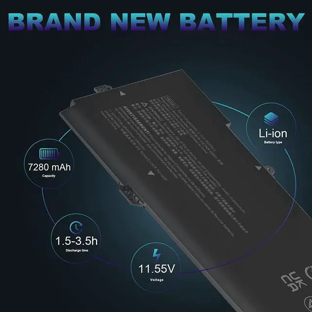 Alt view image 3 of 5 - 11.55V Battery for HP YB06XL YB06084XL 928427-271 928372-855 928372-856 926372-855
