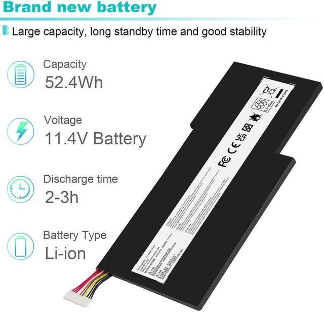 Alt view image 2 of 5 - 11.4V Battery for MSI BTY-M6K MS-17F2 MS-17B7 MS-16W1 MS-16R1
