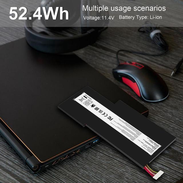 Alt view image 5 of 5 - 11.4V Battery for MSI BTY-M6K MS-17F2 MS-17B7 MS-16W1 MS-16R1