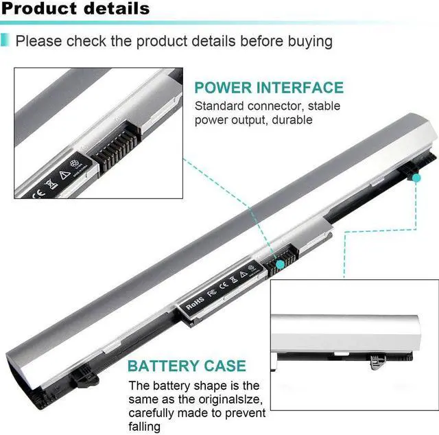 Alt view image 4 of 5 - 14.8V Battery for HP ProBook 430 HP 430 G3 HP ProBook 440 HP 440 G3