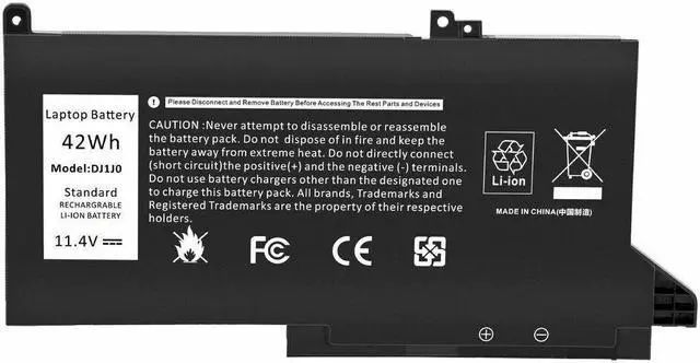 Main image of 42Wh DJ1J0 Battery for Dell Latitude 12 7000 7280 7290 E7280 E7290 Latitude 13 7000 7380 7390 E7380 E7390