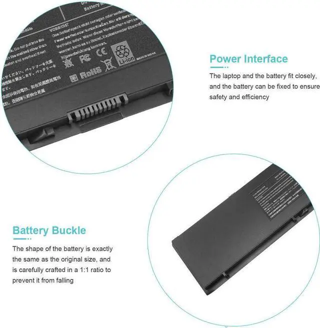 Alt view image 4 of 5 - 47Wh 34GKR Battery for Dell Latitude E7440 E7450 E7420 7440 7450 7420