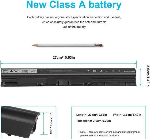 Alt view image 5 of 5 - 14.8V M5Y1K Battery for Dell Inspiron 3558 3559 3565 3567 5451 5452 5455 5458