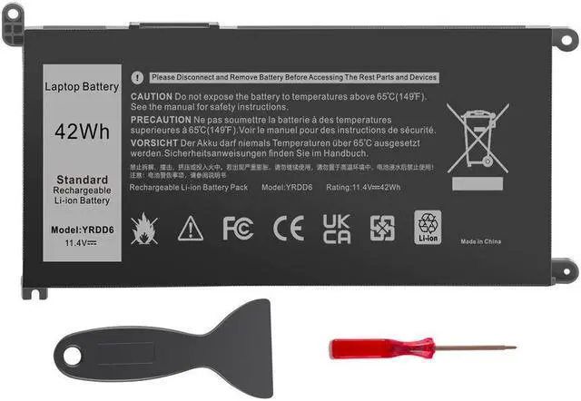 Main image of 42W YRDD6 Battery for Dell Inspiron 14 5480 5485 5491 5493 5585 5590 5593 5594 5598