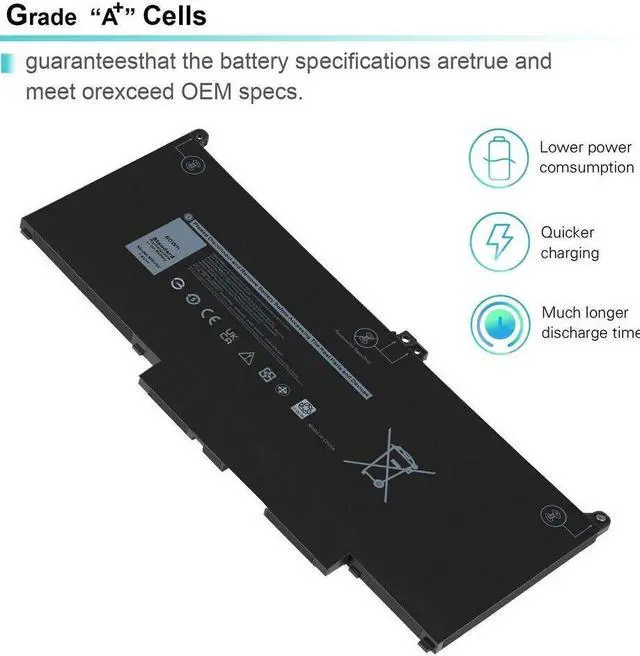 Alt view image 4 of 5 - 60Wh Battery for Dell P96G P96G001 P97G P97G001 P97G002 P99G P99G001 P100G