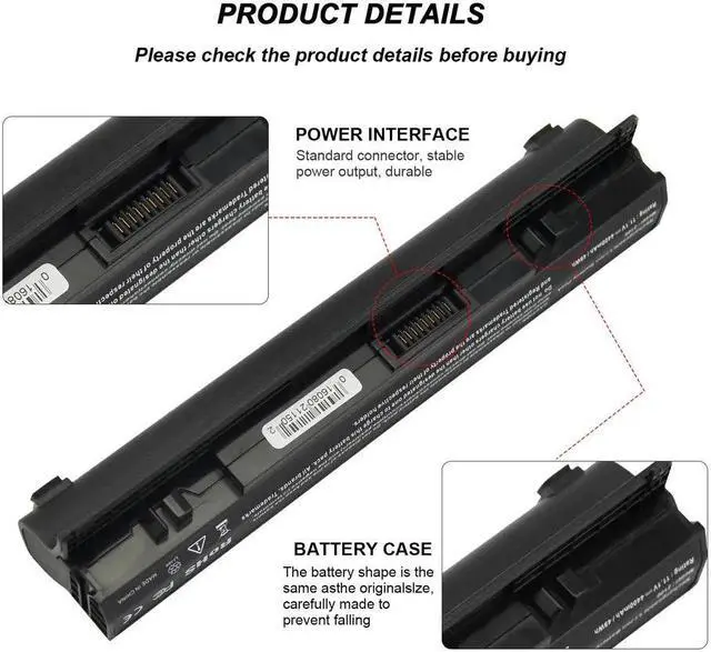Alt view image 4 of 5 - 11.1V Battery for Dell 453-10042 4H636 6P147 F079N G038N J017N