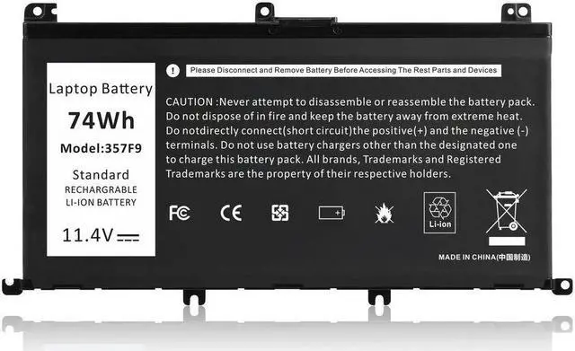Main image of 74Wh 357F9 Battery for Dell Inspiron 15 5576 5577 7566 7567 7557 7559