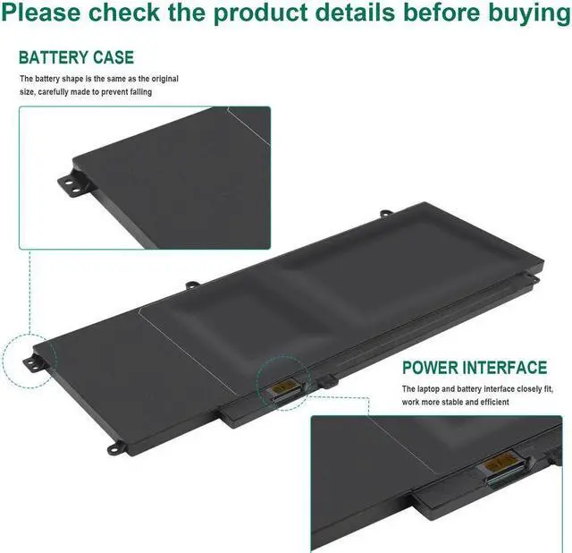 Alt view image 4 of 5 - 45W Battery for Dell Inspiron 15 7547 7548 N7547 7548 Vostro 14 5459