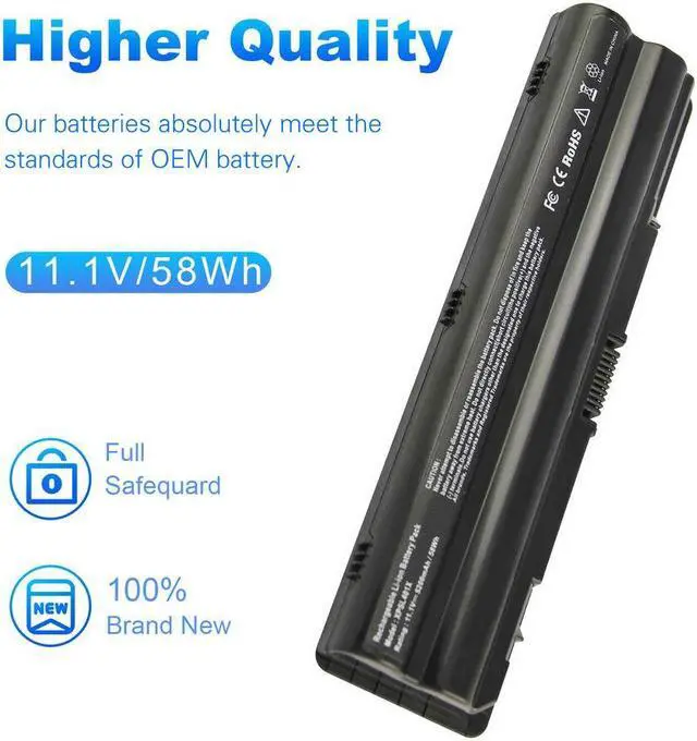 Alt view image 4 of 5 - 11.1V Battery for Dell XPS 14 15 17 L401x L501x L502x L701x L702x L721x 15-1591