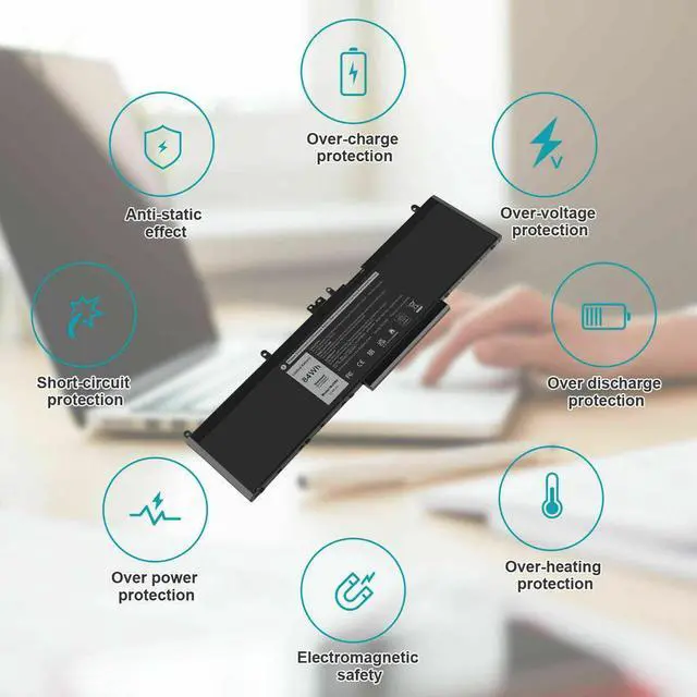 Alt view image 4 of 5 - 84Wh Battery for Dell 04F5YV 4F5YV Wj5R2 Wj5R2-02 K1G3K G9G1H 4F5YV