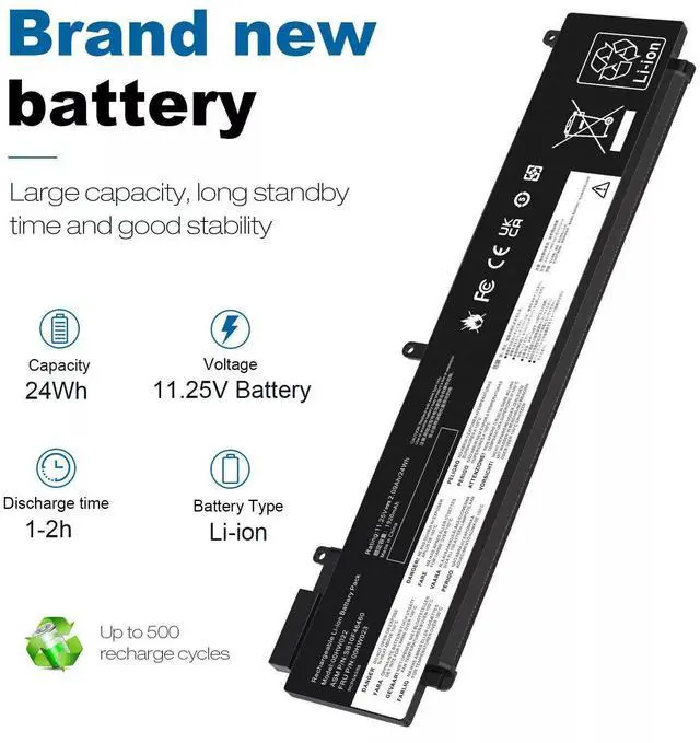 Alt view image 3 of 5 - 24W Battery for Lenovo ThinkPad T460s T470s SB10F46474 00HW037 SB10F46475