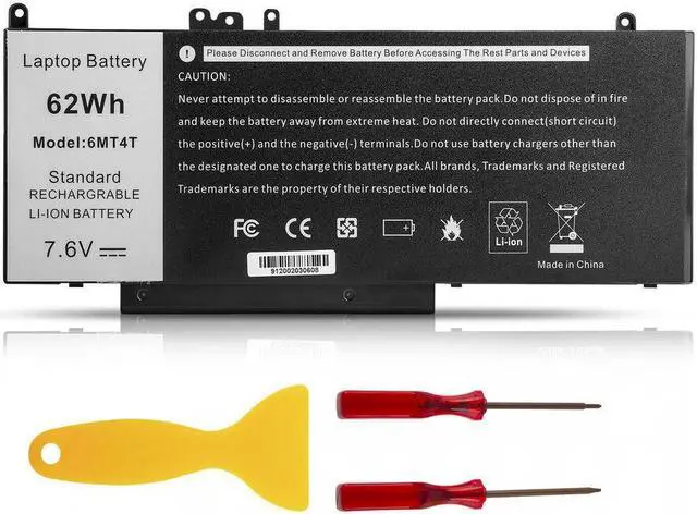 Main image of 62Wh 6MT4T Battery for Dell Latitude E5470 E5570 P62G001 Precision 3510