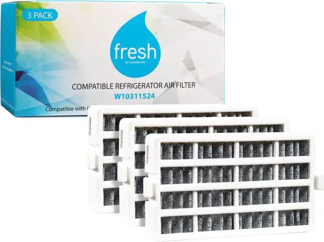 Main image of Fresh W10311524 Compatible With Whirlpool W10311524, AIR1, Replacement Refrigerator Air Filter, 3 Pack