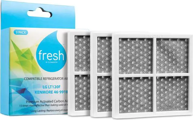 Main image of Mist Fresh LG LT120F Air Filter Replacement, Compatible Model Numbers: Kenmore Elite 9918, 795 and LG ADQ73214404, LMXS30776S, 3 Pack - Fresh