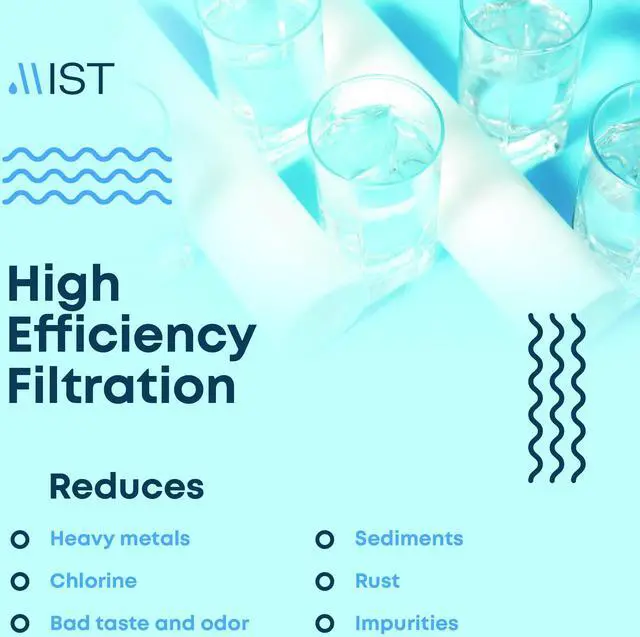 Alt view image 5 of 5 - Mist Countertop Stainless Steel Water Filtration System, 5-Stage Filtration Technology, 8000 Gallon Capacity, Reduces Heavy Metals, Chlorine, Bad Taste & Odor