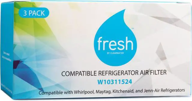 Alt view image 4 of 6 - Fresh W10311524 Compatible With Whirlpool W10311524, AIR1, Replacement Refrigerator Air Filter, 3 Pack