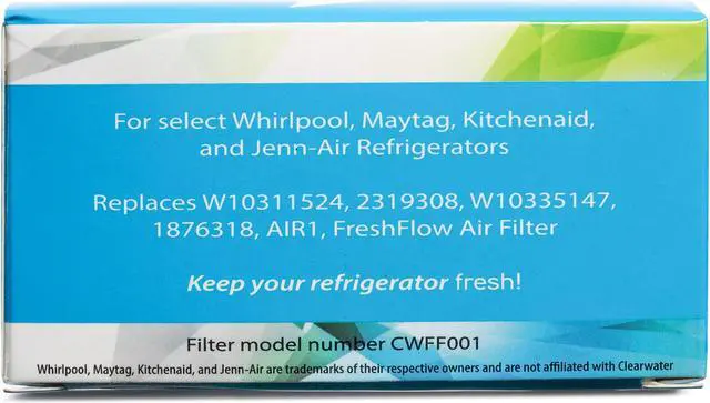 Alt view image 3 of 6 - Fresh W10311524 Compatible With Whirlpool W10311524, AIR1, Replacement Refrigerator Air Filter, 3 Pack