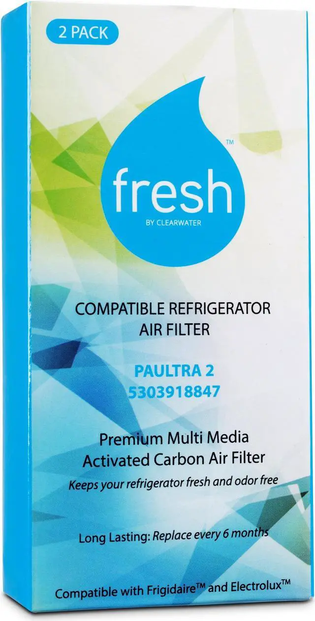 Alt view image 2 of 5 - Paultra2 Frigidaire Refrigerator Air Filter Replacement, Compatible with: Pureair Ultra 2, Pure Air Ultra 2, Pureair Ultra ii, Electrolux 242047805, 5303918847, EAP12364179, 4 Pack -Fresh