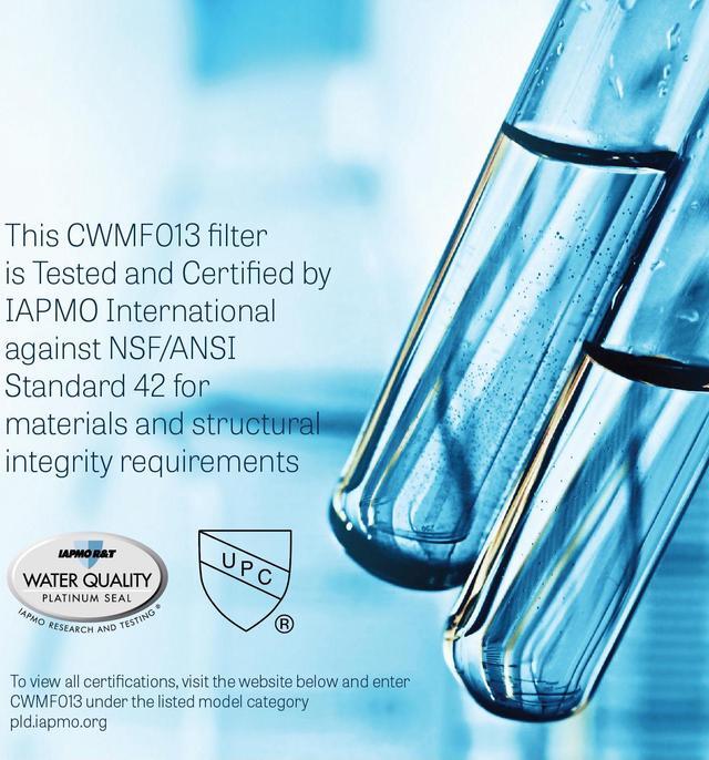 Alt view image 6 of 7 - Mist Refrigerator Water Filter Replacement Compatible with WF2CB, PureSource2, FC100, 9916, 469916, 1 Pack