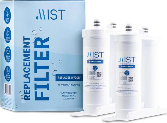 Main image of Mist Refrigerator Water Filter Replacement Compatible with WF2CB, PureSource2, FC100, 9916, 469916, 2 Pack