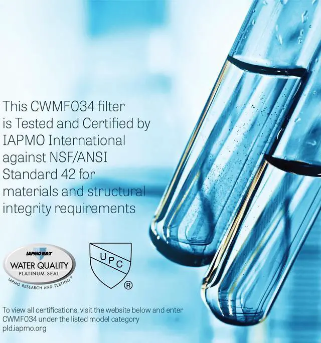 Alt view image 6 of 7 - XWF Water Filter Replacement (Not XWFE), Compatible with GE XWF Models: GWE19JSLSS, WR17X30702, GBE21, GDE21, GDE25, GFE24, 1 Pack- Mist