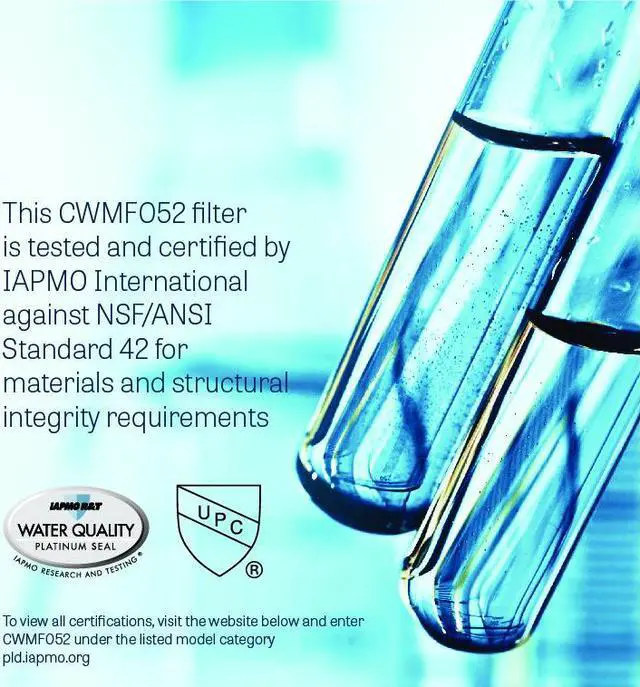 Alt view image 5 of 7 - Mist Bosch BORPLFTR50 Water Filter Replacement Ultra Clarity Pro Compatible with BORPLFTR55, 12033030, 12028325, 11025825,11032531, 17005582, 12036454, WFC100MF, WFS200MF, RA450022, REPLFLTR55, 1 Pack