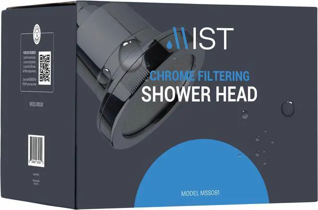 Alt view image 2 of 6 - Filtered Shower Head,15 stage Filtration Chrome Shower Head with a Replaceable Filter Removes Chlorine and Bad Odor Reduces Dry Itchy Skin, Dandruff, Eczema, Improves Skin Hair and Nails - Mist