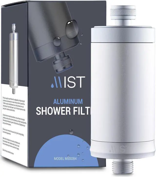 Main image of Mist Water Softening Aluminum Shower Filter, 8 Stage Filtration System, Ideal for Hand-held Shower Arms, Effectively Removes Chlorine, Reduces Dry Itchy Skin, Improves Skin, Hair, and Nail Health