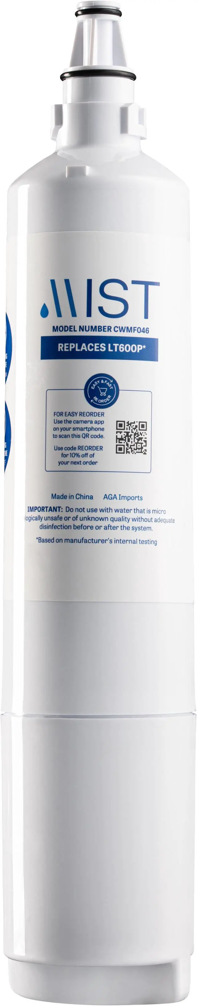Alt view image 2 of 7 - Mist 5231JA2006B Water Filter Replacement, Compatible with LG Models: 5231JA2006A, Kenmore 469990, LT600P, 5231JA2006E, 5231JA2006F, 46-9990, 3 Pack - Mist