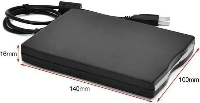 Alt view image 3 of 6 - 3.5" USB 2.0 Data External Floppy Disk Drive Portable 1.44MB USB Drive Plug and Play For Laptop PC Win 7/8/10 Mac Black