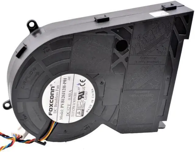 Alt view image 4 of 4 - PVB120J12H-P01 12cm DC 12V 0.80A Large air volume turbine blower projector cooling fan