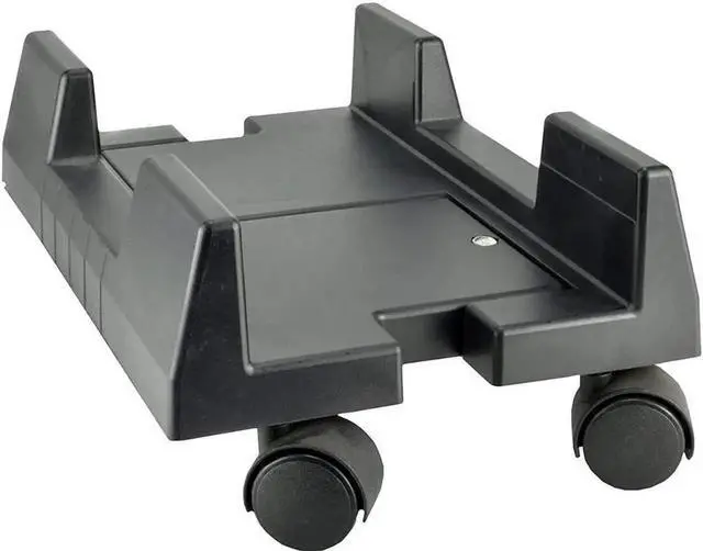 Main image of CPU Stand Mobile Desktop Tower Computer Floor Stand Rolling Caster Wheels Adjustable Width Universal PC Computer Holder Cart with 4 Caster Wheels (Black-B)