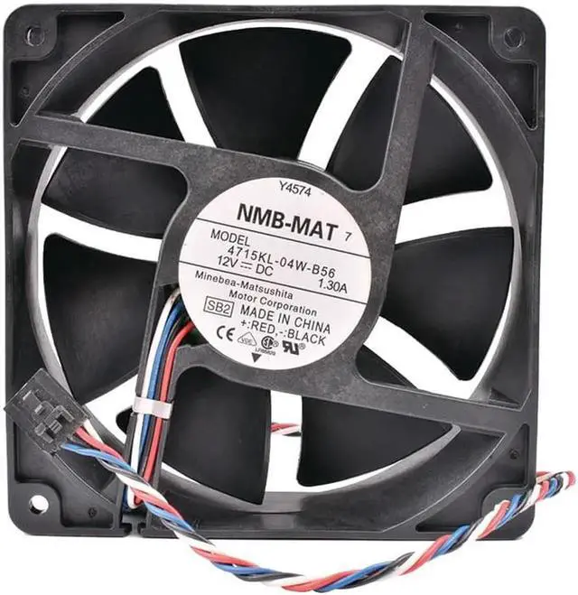 Main image of 4715KL-04W-B56 12038 120x120x38mm DC 12V 1.30A 4-wire 5pin 390 workstation server cooling fan