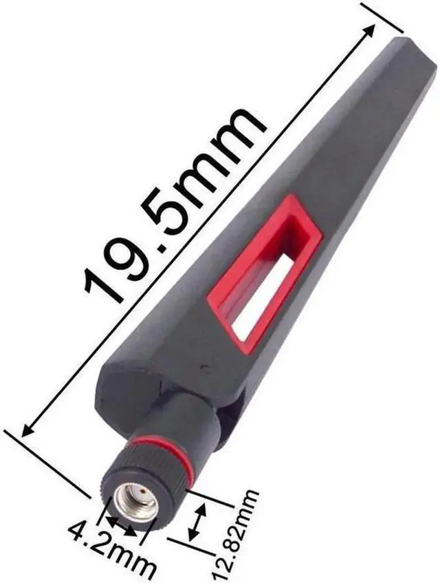 Alt view image 3 of 5 - 2PCS 12 dbi Dual band WIFI Antenna 2.4G 5G 5.8Gh RP SMA Male Universal Antennas Amplifier WLAN Router Antenne Booster