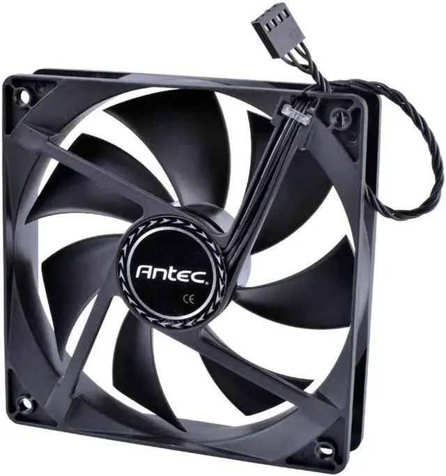 Alt view image 4 of 4 - Antec 120mm fan 12025 12V Computer CPU Cooler Fan 4-wire 4pin PWM Large Air Volume Silent Cooling Fan