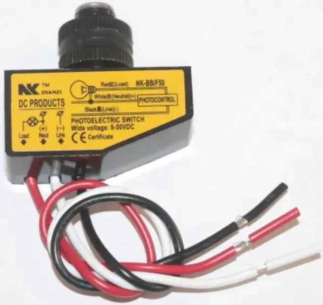 Main image of Automatic Light Control Sensor DC12V 24V 36V 48V Dusk To Dawn Photocell Switch High Quality