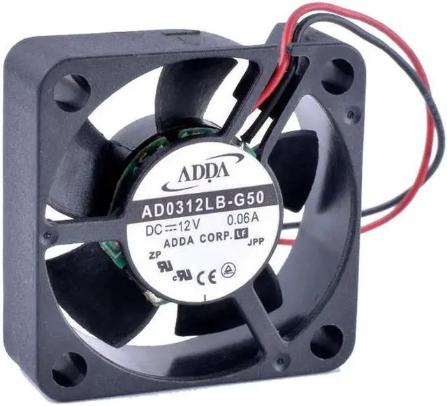 Alt view image 2 of 7 - AD0312LB-G50 3010 30mm fan 30x30x10mm 12V 0.06A Double ball bearing router large air volume cooling fan
