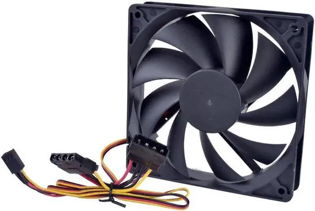 Alt view image 4 of 7 - 12cm 120mm cooling fan ANCHAOPU 120x120x25mm DC12V 0.10A 3 wires D type plug Quiet cooling fan for chassis and power supply