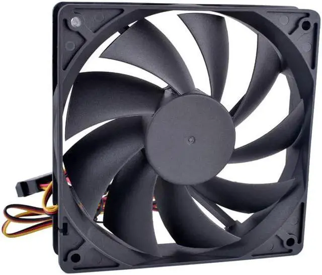 Alt view image 3 of 7 - 12cm 120mm cooling fan ANCHAOPU 120x120x25mm DC12V 0.10A 3 wires D type plug Quiet cooling fan for chassis and power supply