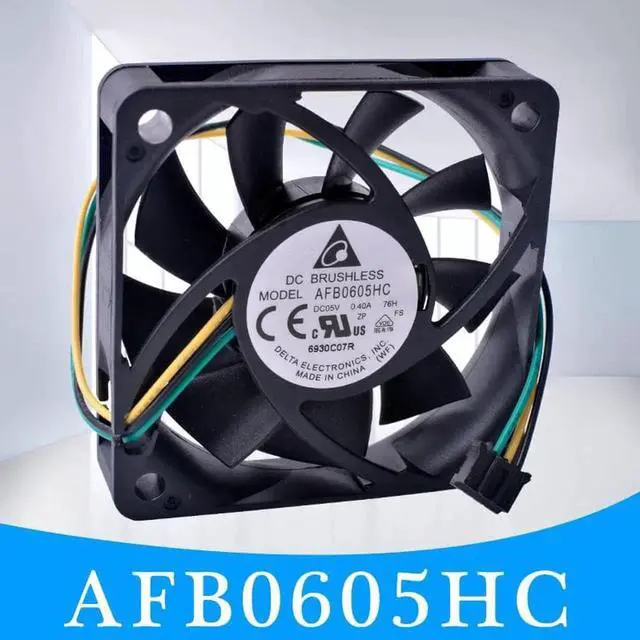 Alt view image 6 of 6 - 6CM 60mm fan 60x60x15mm AFB0605HC 5V 0.40A Double ball bearing large air volume cooling fan