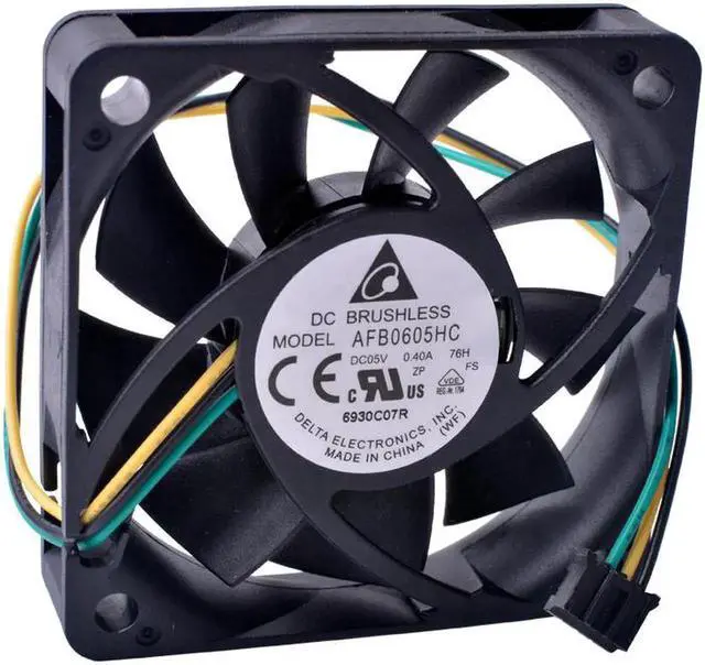 Alt view image 2 of 6 - 6CM 60mm fan 60x60x15mm AFB0605HC 5V 0.40A Double ball bearing large air volume cooling fan