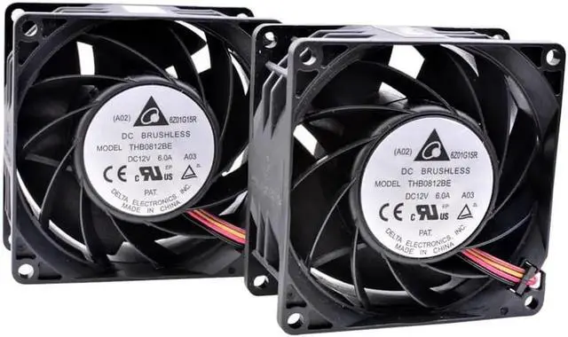 Main image of THB0812BE 8cm 80mm fan 80mm fan 8038 DC12V 6A Dual fan combination large air volume server fan