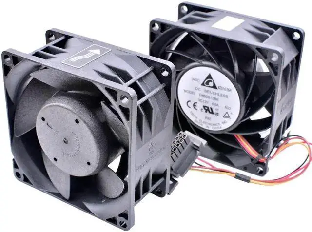 Alt view image 2 of 4 - THB0812BE 8cm 80mm fan 80mm fan 8038 DC12V 6A Dual fan combination large air volume server fan
