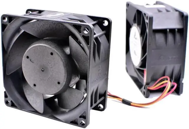 Alt view image 3 of 4 - THB0812BE 8cm 80mm fan 80mm fan 8038 DC12V 6A Dual fan combination large air volume server fan